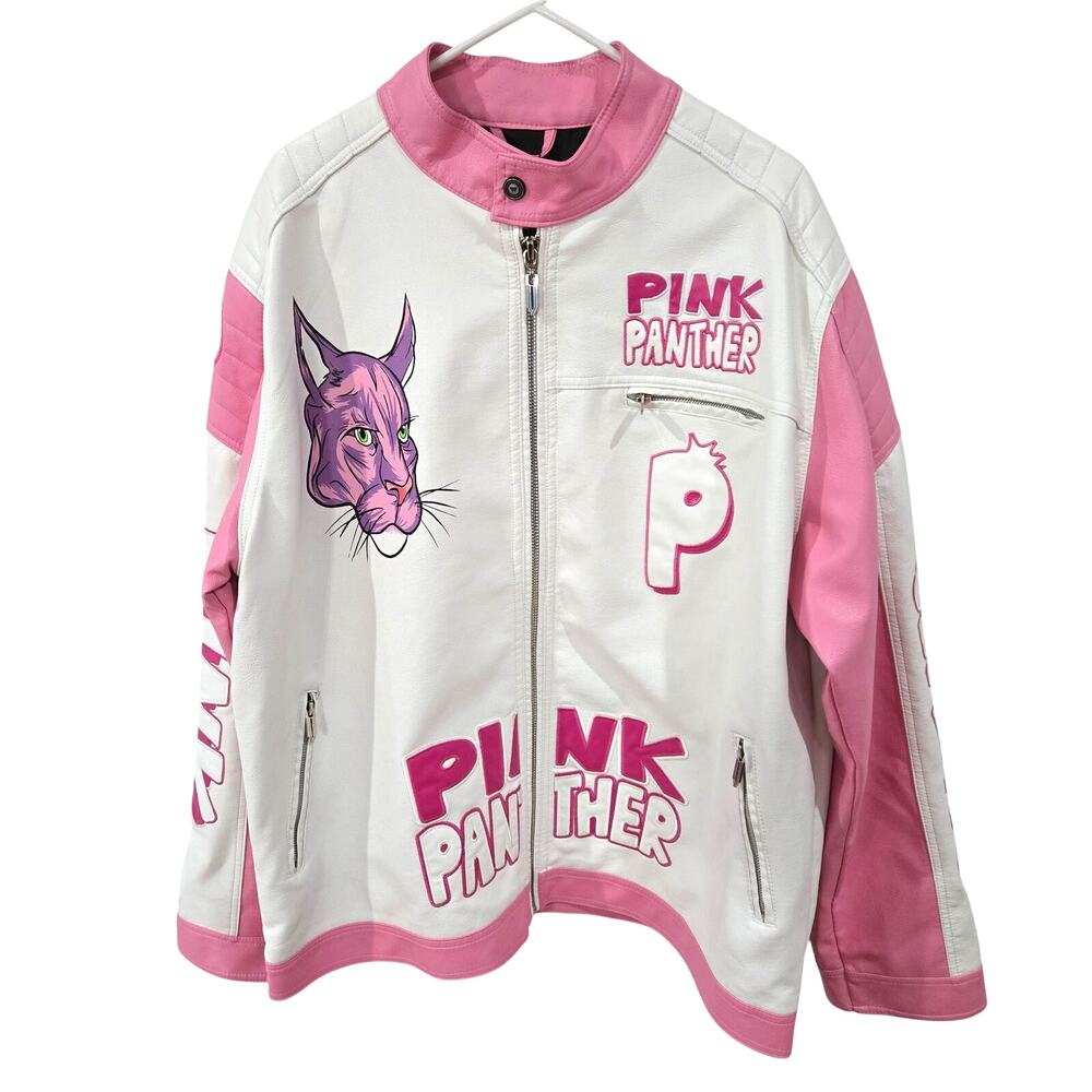 HeadGear Classics Nostalgia Co. Sz3XL Pink Moto Racing Jacket